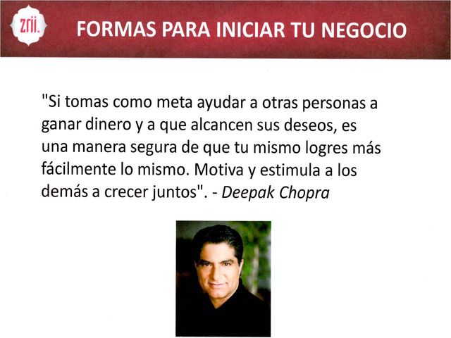 Consejo del Dr.Deepak Chopra
