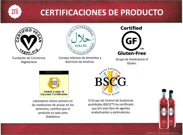 Certificaciones de la Compañia